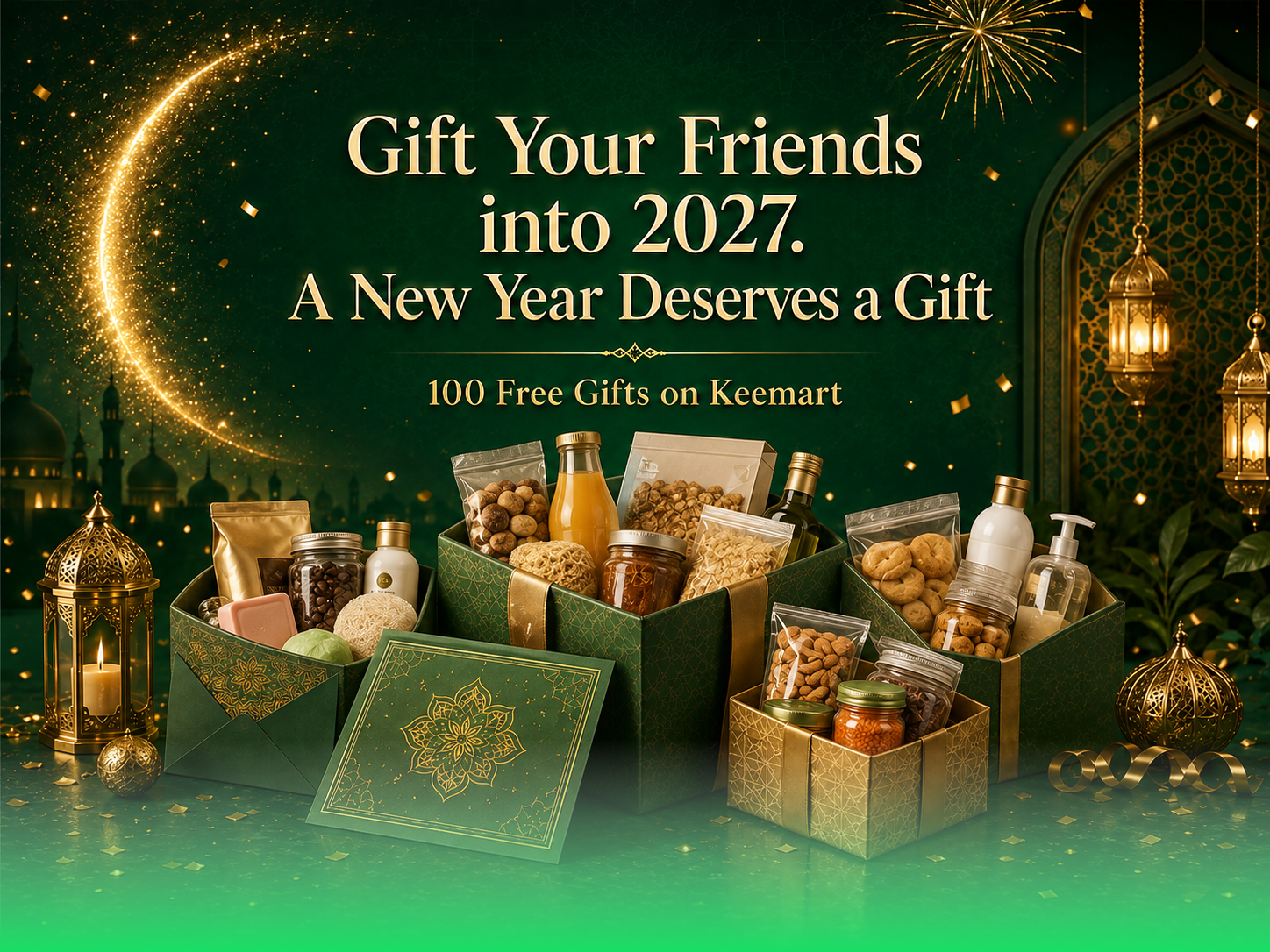 100 Free Gifts on Keemart. Gift your friends into 2027. A New Year Deserves a Gift.